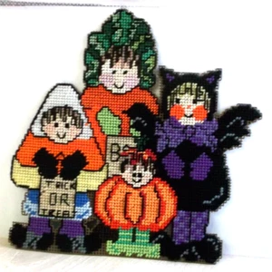 Lona de plástico hecha a mano para decoración colgante de pared de Halloween - Imagen 1 de 8