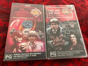 DOCTOR WHO - THE HAPPINESS PATROL & TIME AND RANI - SYLVESTER McCOY - BBC VIDEO - Picture 1 of 1