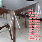Clear Vinyl Heavy Duty Tablecloth PVC Waterproof Dining Table Protector Cover