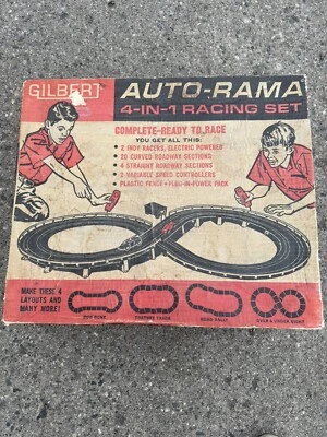 Juego de carreras Gilbert Auto-Rama 4 en 1 usado Foto 1 de 4