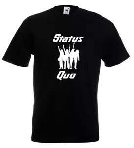 Status Quo T Shirt Rossi Parfitt Rockin All Over The World - Picture 1 of 3