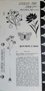 FRANCOBOLLI STUDIO 490 ARTE BOTANICA LCS047 NON MONTATI FARFALLA FIORE RAGNO - Foto 1 di 2