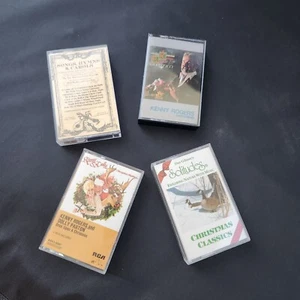 Lot of 4 Christmas Cassette Tapes - Picture 1 of 2