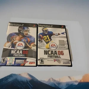 NCAA Football 06 und NCAA 08 (Sony PlayStation 2) Disc/Etui/Anleitung - Bild 1 von 13