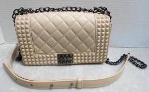 Get To The Point Quilted Embossed Blush Jelly Handbag Purse - Picture 1 of 10