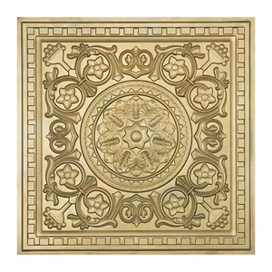 Reclaimed ceiling tiles Interior decorative panel PL83 Brass verdigris 10pcs - Picture 1 of 24