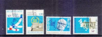 BELGIUM 1978 25TH EUROPE TRANSPORT MINISTER'S CONFERENCE COMP. SET 4 STAMPS USED - Image 1 of 3
