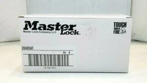 Box Of 4: Master Lock Stainless Steel Lock Combo (2848DAT) - Picture 1 of 12
