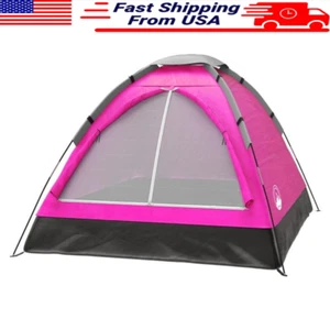 2-Person Dome Tent Lightweight Camping Shelter W/ Rain Fly Storage Pocket New - Picture 1 of 8