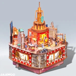Paramount Ballroom DIY Music Box 3D Wood Puzzle Dancing City Style Building Set - Picture 1 of 11