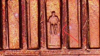 2003 P Lincoln Memorial Penny Doubled Die Reverse -023 Error Doubled Column... - Image 1 of 4