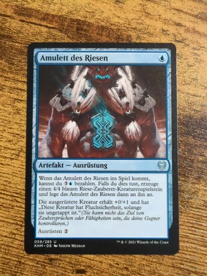 Magic The Gathering Kaldheim Amulett des Riesen U 059/285KHM-DE NM - Bild 1 von 2