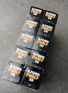 10 Stück Ilford Pan F50 Mittelformat 120 Filme neu abgelaufen - Imagen 1 de 5