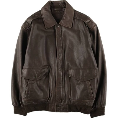 Vintage ROUNDTREE AND YORKE A-2 padded leather flight jacket size L men's size L - Image 1 of 4