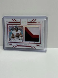Parche Michael Penix Jr 2024 National Treasures Prime Holo Silver Colossal RC/25 - Imagen 1 de 21