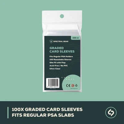 SPECTRAL GEAR Graded Card Sleeves für Regular PSA Slabs - 100 Stück PSA Size