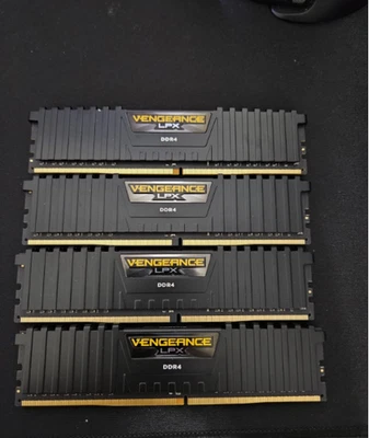 Kit de memoria Corsair Vengeance LPX 32 GB (4x8 GB) DDR4 DRAM 3000 MHz C15 - negro Foto 1 de 2