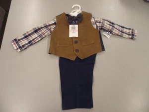 Izod Set 4 Pezzi Gilet e Fiocco 9M ~ Nuovo con etichette! - Foto 1 di 3