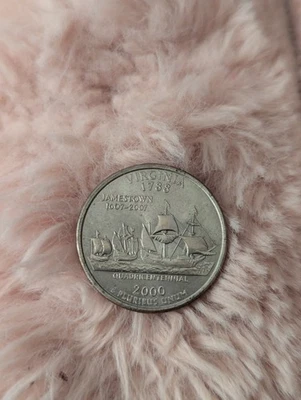 2000 P Washington Quadricentennial Jamestown Virginia Quarter, Vintage Coin - Image 1 of 2