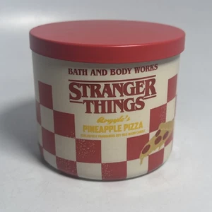 Bath Body Works Stranger Things Argyle’s Pineapple Pizza 3 Wick Candle New - Picture 1 of 5