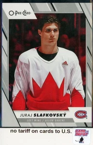 2023-24 O-Pee-Chee Helmet Off Photo Variation #42 Juraj Slafkovsky - Picture 1 of 2