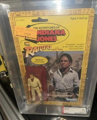 AFA 75 Y-NM+ Indiana Jones Raiders of the Lost Ark Belloq 9 Back Kenner 1982 - Image 1 of 4