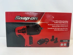 NUEVO Kit de llaves de impacto inalámbricas sin escobillas Snap-On CT861MBK2 14.4V MicroLith NUEVO - Imagen 1 de 12