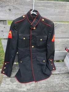 USMC Marine Corps Dress Blues Uniform Suit Jacket Size 38L - Picture 1 of 5