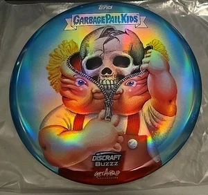 Garbage Pail Kids Bony Tony/Unzipped Zack Discraft Buzzz in FULL FOIL Golf Disc - Picture 1 of 1