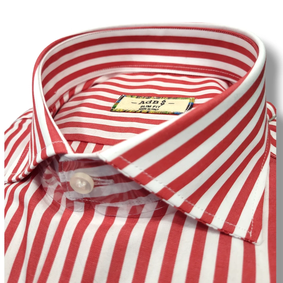 Camicia UOMO slim fit rigo pari in cotone "DI BIASI" S - L - XXL - Immagine 1 di 1