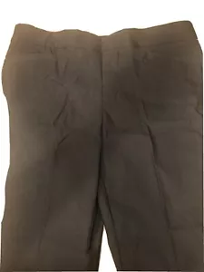 NWT Roz & Ali Womens Black Classic Fit Ankle Dress Pants Size 14 Dressbarn - Picture 1 of 7