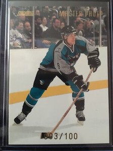 2001-02 Topps Stadium Club Master Photo TEEMU SELANNE WINNIPEG JET #40, 003/100