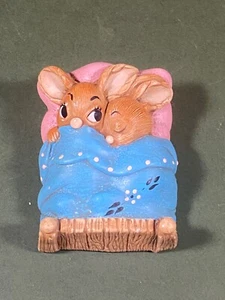 Vintage Pendelfin Rabbit 'Twins' Figure Hand painted Stoneware - Picture 1 of 11
