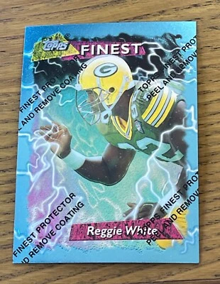 1995 Topps Finest REGGIE WHITE #84 W/ COATING Green Bay Packers HOF - Image 1 of 4