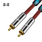 Gold-Plated Rca Cable Phono Lead Stereo Audio Right Angle Male To Male 0.75 -30M