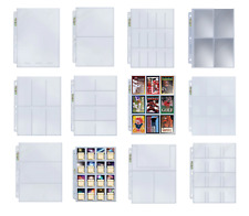 (10-Pack) Pages d'album de poche Ultra Pro pour 3 cartes reliures annulaires, jeux, photos