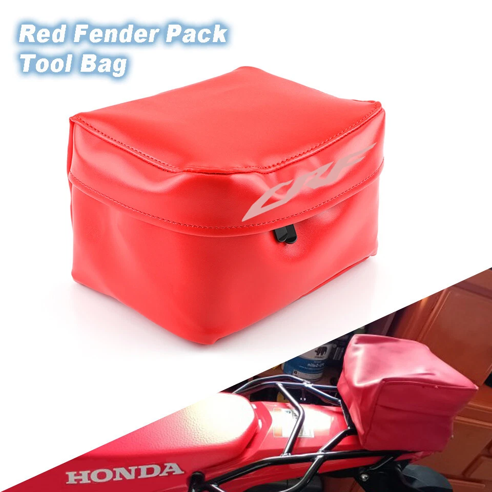 Paquete de herramientas guardabarros rojo bolsa para HONDA CRF125F/150F/230F CRF250/450R/X CRF250L/300L Foto 1 de 4