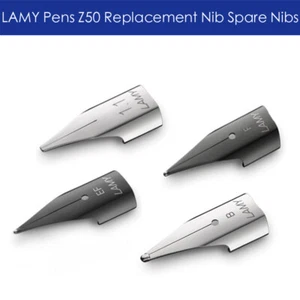 LAMY Fountain Pen Spare Nib Z50 Replacement Nib Black Silver EF F A M B 1.5 1.9 - Picture 1 of 22