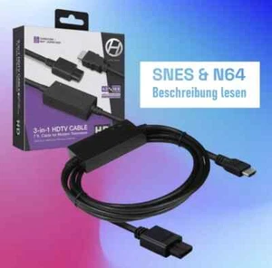 Hyperkin 3in1 HDTV Converter Adapter Kabel für Super Nintendo N64 SNES für HDMI - Picture 1 of 4