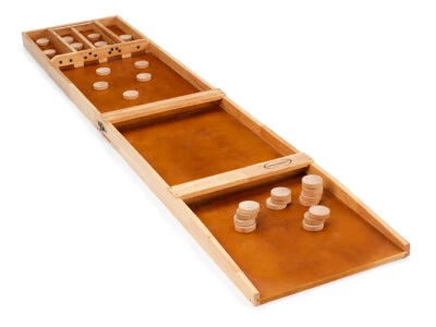 Dutch Shuffleboard Sjoelbak Billard Hollandais Teilbar Holz Spiel Sjoelen Spaß - Bild 1 von 4
