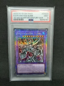 2023 Egyptian God Slime RA01-EN029 Quarter Century Rare 1st Edition PSA 9 Yugioh - Bild 1 von 2