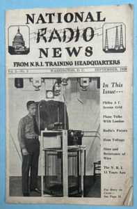 1929 National Radio News Magazine Illustrated 16pg - Imagen 1 de 3