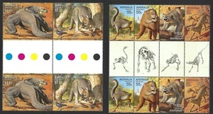 2008 Australia SG# 3080/85 Megafauna gutter block set mint MUH MNH - Picture 1 of 1
