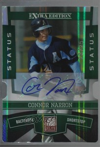 2010 Donruss Elite Extra Edition /25 Connor Narron #47 Auto