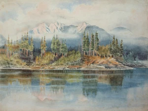 James B. Hance Canadian, 1847-1915 Mountainous landscape late 19th /early 20th c - Picture 1 of 5