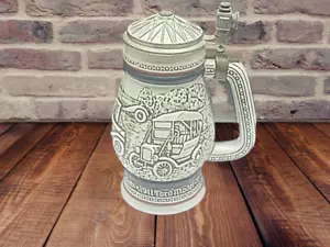 Vintage 1979 Avon Handcrafted Beer Stein Krug Oldtimer aus Brasilien - Bild 1 von 8