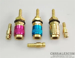 CHNSALESCOM Gas & water Quick Connector for MIG TIG Welder Torch Three Color - Picture 1 of 25