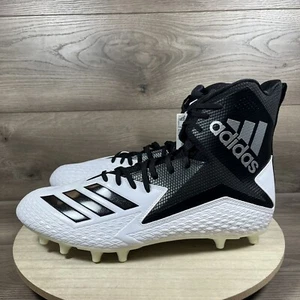 Adidas SM Freak High Football Cleats White Black DB0861 Mens Size 15 2E WIDE - Picture 1 of 13