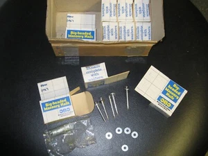 OBO Big Head Masonry nails HD with washers 40mm Hardened BZP NOS 28 boxes of 25 - Picture 1 of 8