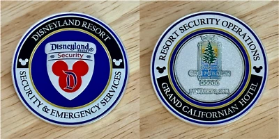 Walt Disney Disneyland Security Division Grand Californian Resort Challenge Coin - Image 1 of 4